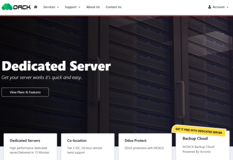 Moack（蘑菇主机）：韩国独服，E3-1230v2/16GB/400GB SSD/30M~200M，$60/月，CN2+BGP线路-小学生测评