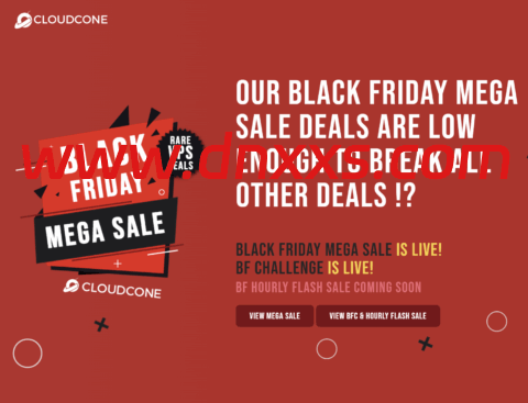 #黑五#CloudCone：美国VPS低至$10.59/年起，SC2云服务器$25/年起，洛杉矶&雷斯顿&圣路易斯机房-小学生测评