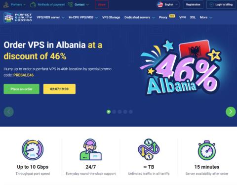 PQHosting:新上阿尔巴尼亚机房VPS,5.4折优惠,1~10Gbps不限流量,€3.12/月起