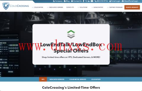 ColoCrossing:超值促销,美国 VPS / 裸机云服务器 5 折,低至 $1.97 / 月起