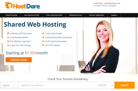 HostDare 便宜 VPS 限时促销:美国/日本/保加利亚机房可选,年付 $19.49 起,送双倍内存流量 + 100Mbps 免费升级