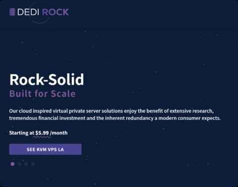 DediRock 美国 VPS 年付低至 $8.88 起:洛杉矶 / 纽约 KVM VPS,2GB 内存、30GB SSD、2TB 流量